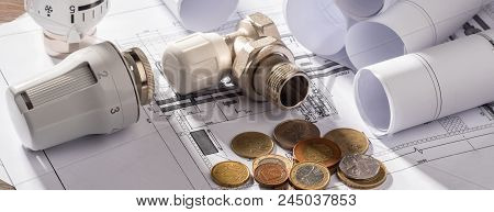 Thermostatic Head Valve For Radiator Heater Coin Money Notepad For Entries Heating Project Boiler Ro