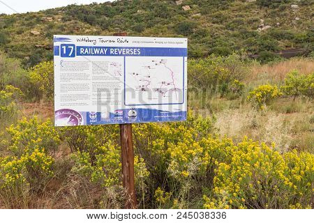Lady Grey, South Africa - March 29, 2018: Information Sign Describing The Use Of Railway Reverses On