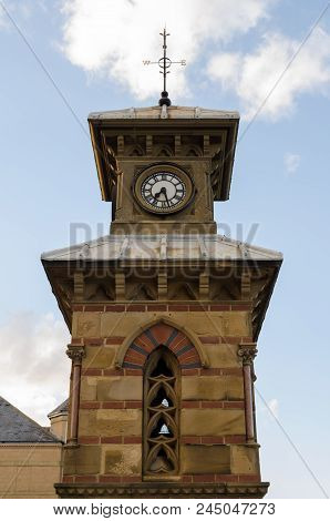 Tynemouth Clock Tower & Drinking Fountain By Oliver & Lamb (1861) Situated In Front Street, Tynemout