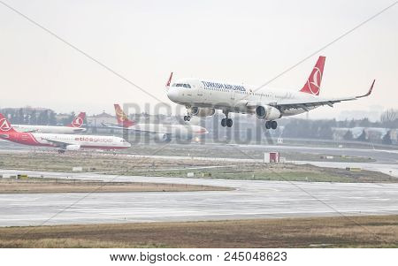Airplane Landing To Airport