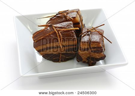 barriga de porco assada, carne de porco de dongpo, culinária chinesa