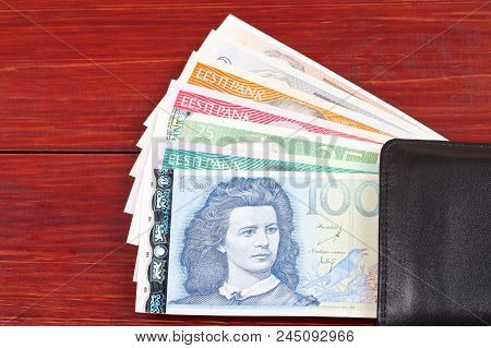 Money From Estonia In The Black Wallet