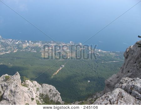 Blick auf die Berge