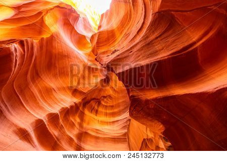Upper Antelope Canyon in the Navajo Reservation near Page, Arizona USA