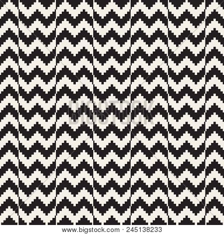 Vector Seamless Pattern. Ethnic Stylish Abstract Texture. Repeating Geometric Tiles..