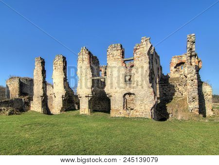 Ruins Of Zviretice Castle From The 14th Century, Czech Republic