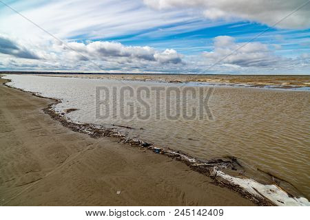 Spring Landscape. The Ob Reservoir. Russia, Siberia, The Novosibirsk Region.