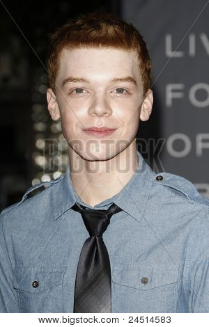 LOS ANGELES - 20 de outubro: Cameron Monaghan na 'Em tempo' estréia no Teatro da vila de regência sobre O