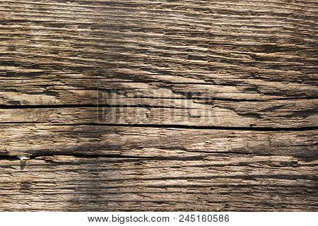 Wood Texture Background Surface With Old Natural Pattern. Grunge Surface Rustic Wooden Table Top Vie