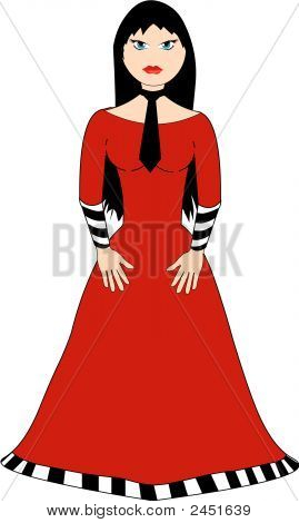 Ragazza gotica con cravatta (sostituzione: 2420464)