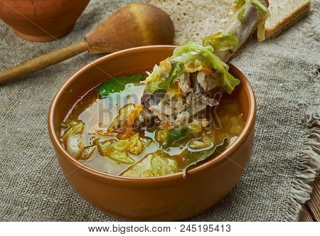 Kapusta - Belarusian Cabbage Soup , Close Up