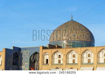 Sheikh Lotfollah Mosque In Eastern Side Of Naghsh-e Jahan Square. Isfahan. Iran