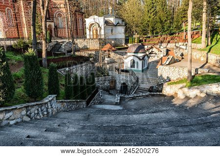 Monastery Djunis With The Church Of Mother Of Gods Shroud (church Of Our Ladys Shroud), A 19th Centu