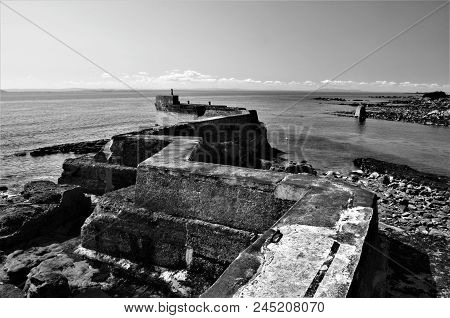 A View Along The Zig Zag Pier At St. Monans In Fife