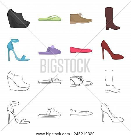 Blue High-heeled Sandals, Homemade Lilac Slippers With A Pampon, Pink Women's Ballet Flats, Brown Hi