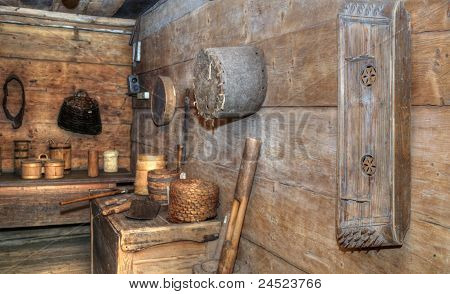 Storica sala con vecchi strumenti