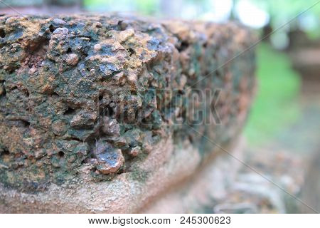 Ancient Brick Surface For Background Image.concrete Texture Background