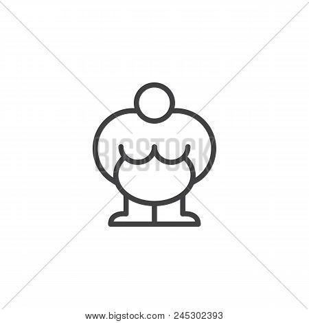 Venus Of Willendorf Statuette Outline Icon. Linear Style Sign For Mobile Concept And Web Design. Anc