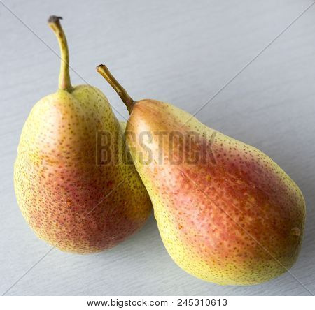 Forelle Pear Is A Variety Of Pear Originated In Germany, Oblong And Bell Shaped And Highly Coloured.