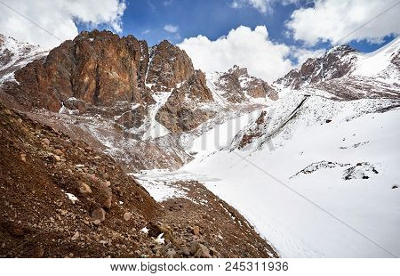 Snowy Mountain Lake