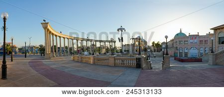 Sharm El Sheikh, Egypt - May 12, 2018: Architecture Of Business And Shopping And Entertainment Distr