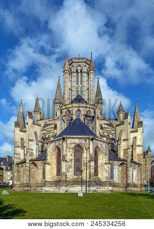 Coutances Cathedral Is A Gothic Roman Catholic Cathedral Constructed From 1210 To 1274 In The Town O
