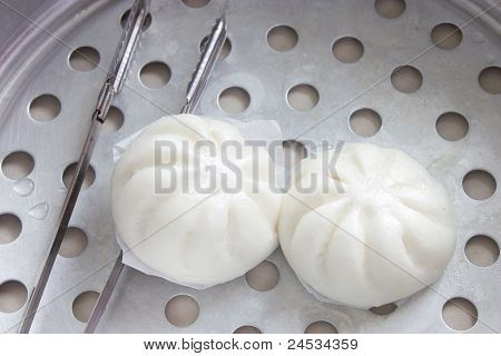 Steamed Bun In  Steamer