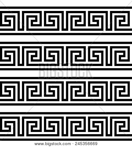 Typical Egyptian, Assyrian And Greek Motives. Greek Key. Arabic Geometric Texture. Islamic Art. Abst