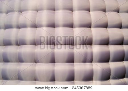 Inflatable Geometric Grey Background. Many Texile Squares.