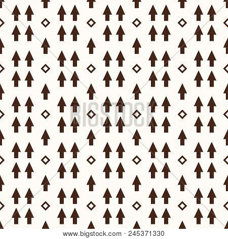 Seamless Pattern With A Figured Arrow On A Light Background.  Target. Endless Texture For Textile De