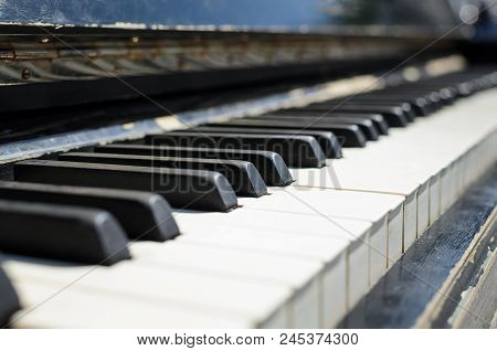 Old Piano On The Street Available For Passers By