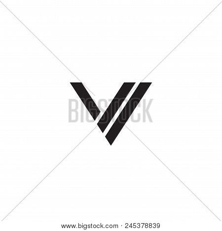 Letter V Icon Symbol Design Template Sign Type