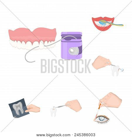 Manipulation By Hands Cartoon Icons In Set Collection For Design. Hand Movement In Medicine Vector S