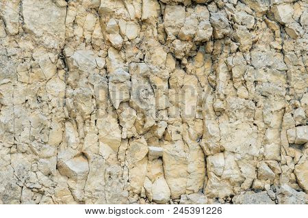 Textured Stone Background Rubble Ballast In Natural Form In The Rock Wall.