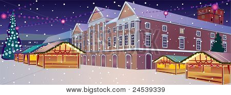 Kerstmis stad