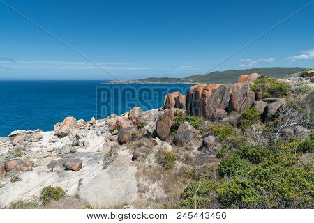 Coastal Landscape Within The Amazing Torndirrup National Park Close To Albany, Western Australia