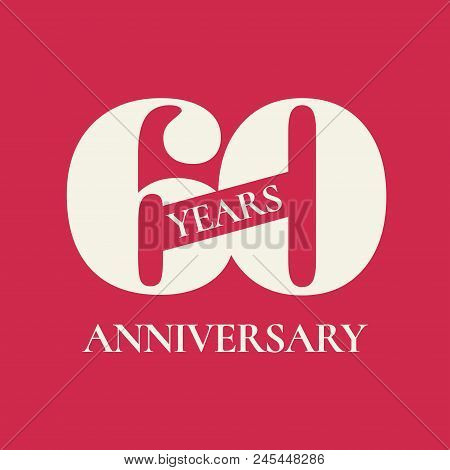 60 years anniversary vector