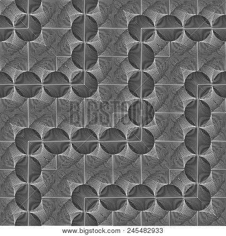 Design Seamless Monochrome Grid Pattern