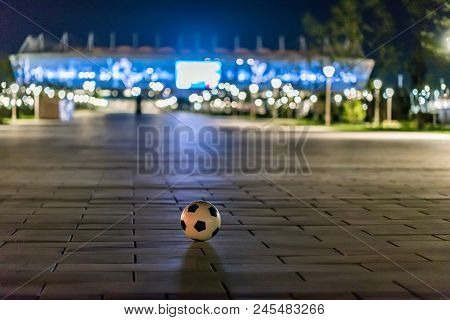 Rostov-on-don, Russia - June 15, 2018: Night View Rostov Arena Stadium For Football World Cup 2018 W