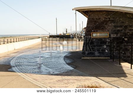 Fountains And Paving At The Esplanade, Redcar