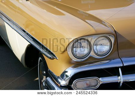1958  Sedan Displayed At A Local Car Show