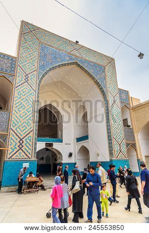 Yazd, Iran - March 23, 2018: Amir Chakhmaq Mosque Or Dahouk Mosque