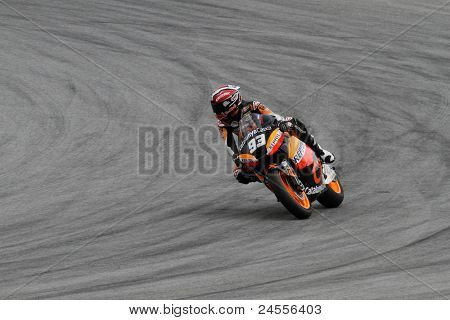 SEPANG, MALAYSIA - 22. oktober: Moto2 rider Marc marque konkurrerer på kvalificerende session, at hun