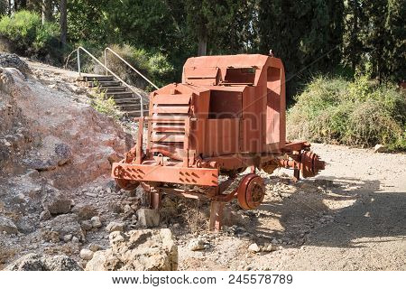 The Remains Of The Defeated Fighting Vehicles Of The Hagana - The Idf - Ambushed During The War Of I