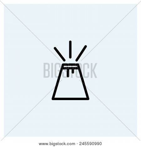 Volcano Icon Vector Icon On White Background. Volcano Icon Modern Icon For Graphic And Web Design. V