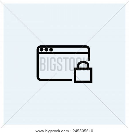 Web Browser Icon Vector Icon On White Background. Web Browser Icon Modern Icon For Graphic And Web D
