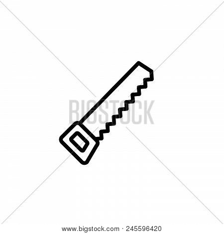 Saw Vector Icon On White Background. Saw Modern Icon For Graphic And Web Design. Saw Icon Sign For L