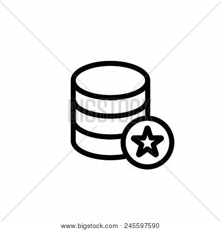 Database Vector Icon On White Background. Database Modern Icon For Graphic And Web Design. Database 