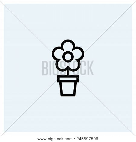 Flower Icon Vector Icon On White Background. Flower Icon Modern Icon For Graphic And Web Design. Flo