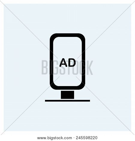 Billboard Icon Vector Icon On White Background. Billboard Icon Modern Icon For Graphic And Web Desig